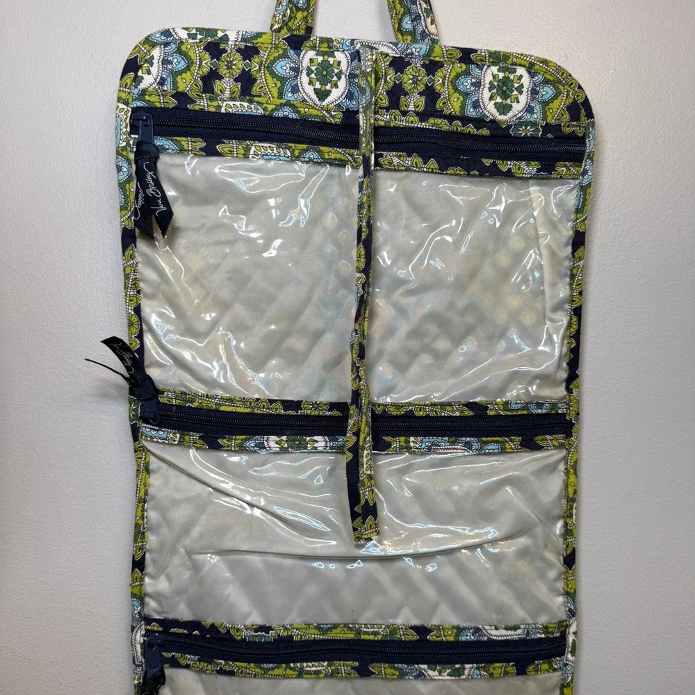 Vera Bradley Cambridge Paisley Hanging Travel Organizer Quilted Toiletry Bag - Picture 3 of 6